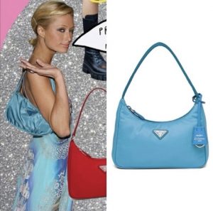 Prada re-edition now and then - Paris Hilton back in her early days